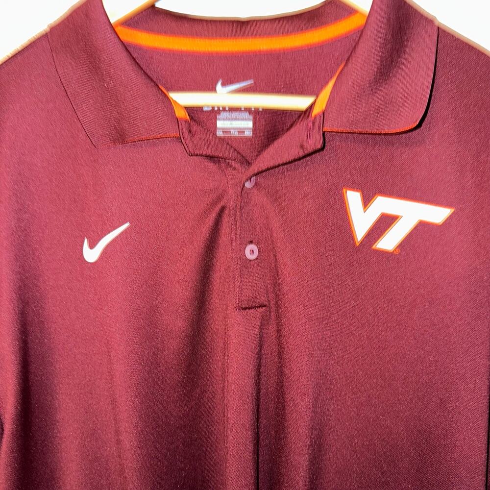 Nike Dri-Fit Virgina Tech 2XL Polo - Picture 3 of 5